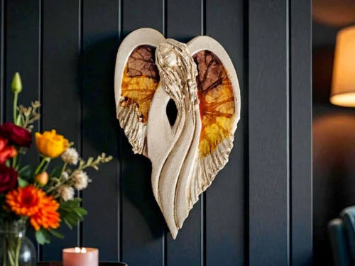 Anioł Cynthia Art Leaf -  30 x 17 cm figurka dekoracyjna gipsowa