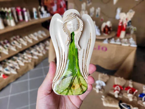 Liolinka Lilionka Art Leaf  -  14 x 9 cm figurka dekoracyjna gipsowa