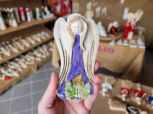 Liolinka Lilionka Art Leaf  -  14 x 9 cm figurka dekoracyjna gipsowa