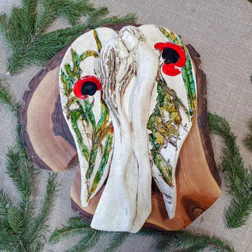 Kochające Anioły - wiszące mix -  35 x 21 cm figurka dekoracyjna gipsowa