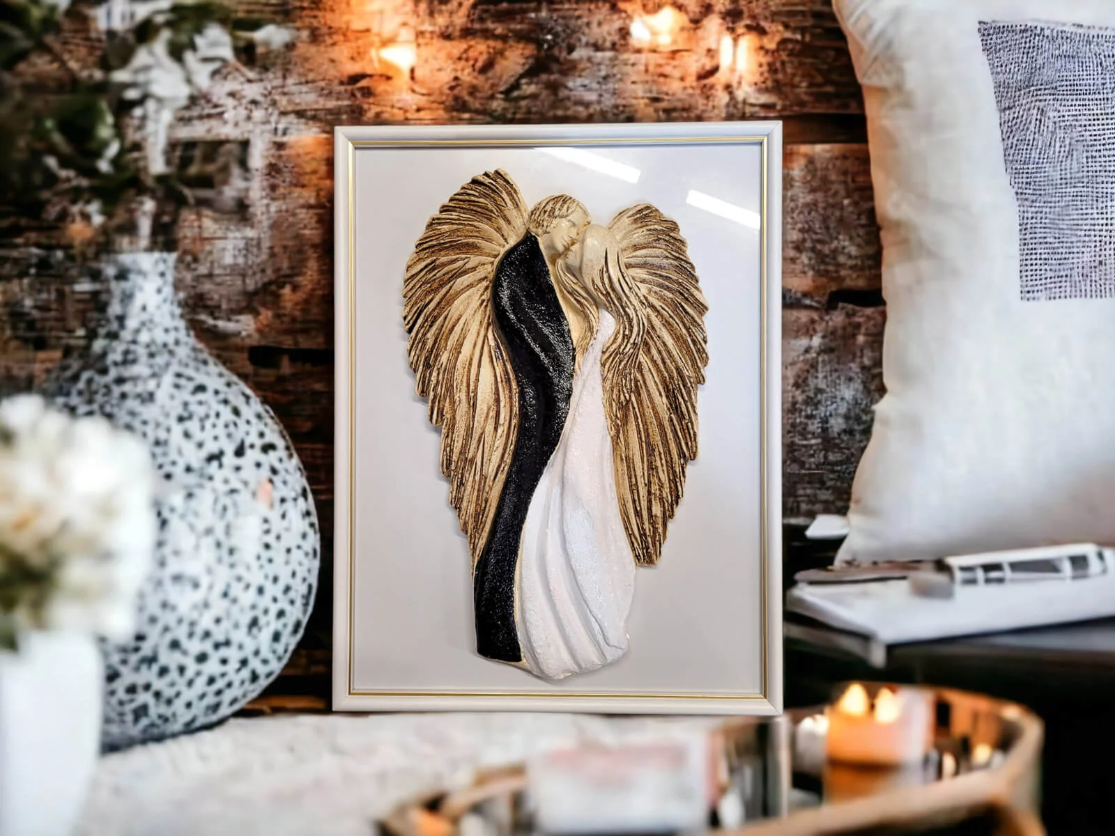 Zakochane Anioły na ślub zamiast kwiatów Zakochane Anioły na ślub zamiast kwiatów - ręcznie robione z dedykacją